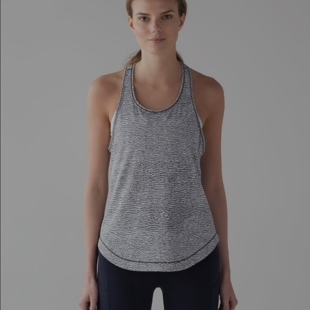 Lululemon Athletica Black and White Tank Top